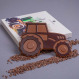 Traktor z czekolady