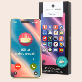 Czekoladowy Smartphone na urodziny 100 lat