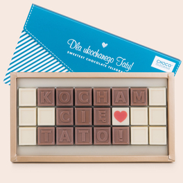 Czekoladowy Telegram Kocham Cię Tato